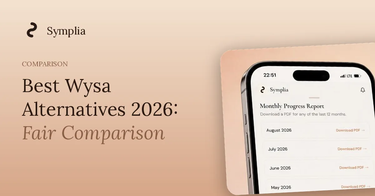 Symplia blog cover: Best Wysa Alternatives 2026: Fair Comparison